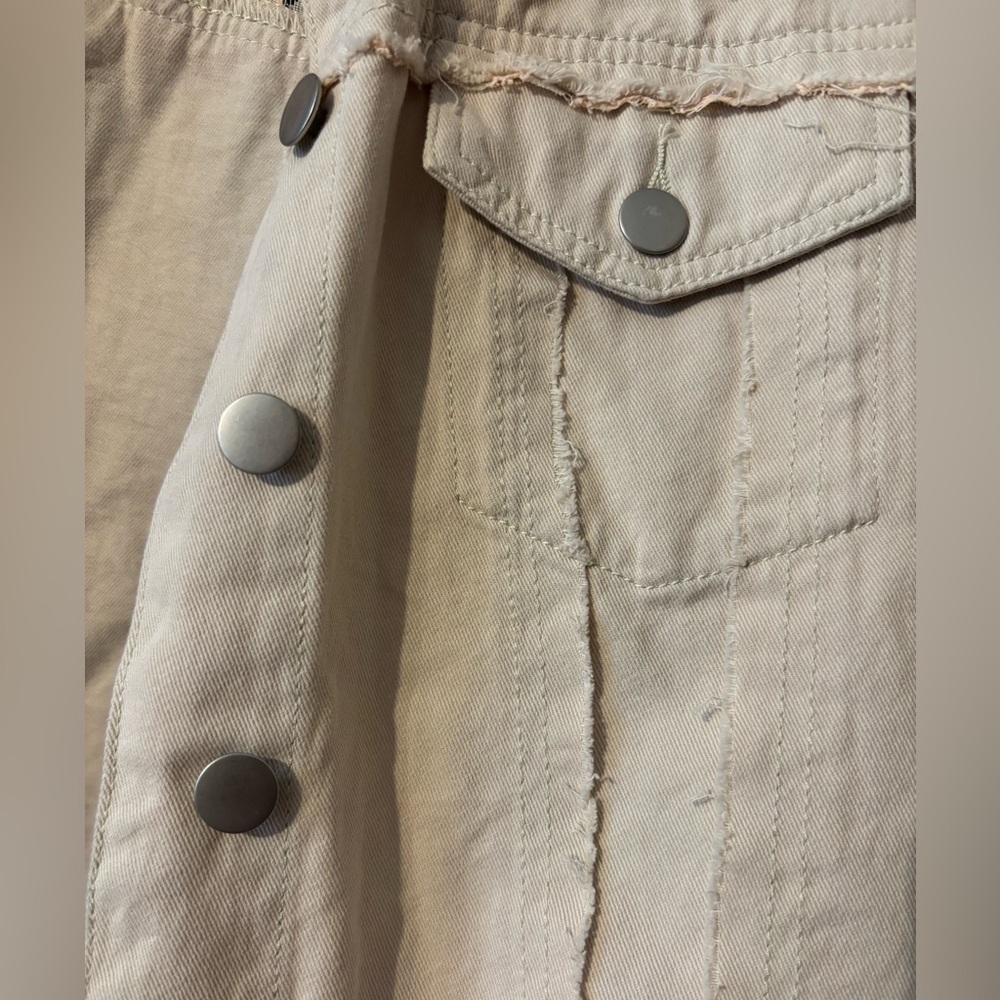 POL Pink and Cream Jean Jacket - Picture 4 of 8